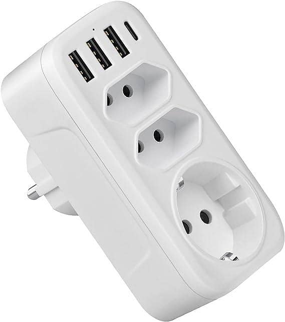 Blueseabuy Comprehensive Connectivity Triple Plug with USB-C and USB Ports