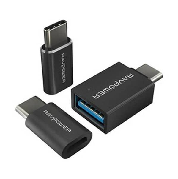 RAVPower RP-PC007 TYPE-C to USB 3.0+ Micro to TYPE-C * 2 - Black UK IMPORT C A1581