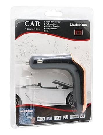 AUDIO TRANSMITTER DUAL USB CHARGING FM TRANSMITTER SAFETY HAMMER . 24V C R3547