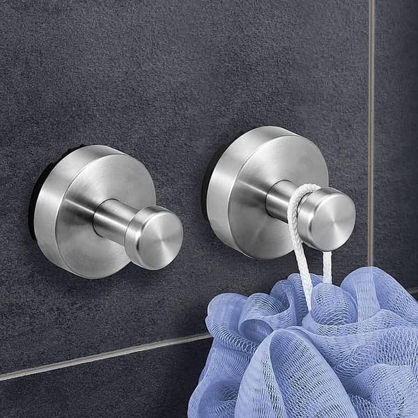 Dailyart Double Towel Rail for Wall Mounting | 70 cm, No-Drill Adhesive or Screws, Stainless Steel AA855