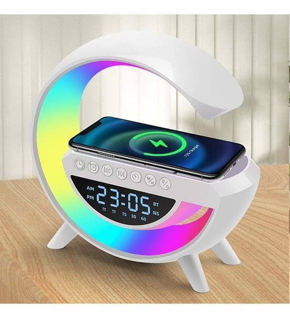 RGB Wireless Charging Digital Clock and Bluetooth Speaker – A R1830 GDESIGN