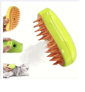 Steam Cat Brush – Self-Cleaning Cat Massage Comb, Multi-Functional Grooming Tool C R4790