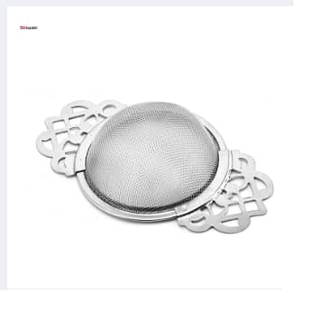 Stainless Steel Tea Strainer with Drip Bowl for Loose Leaf Seasoning C R4772