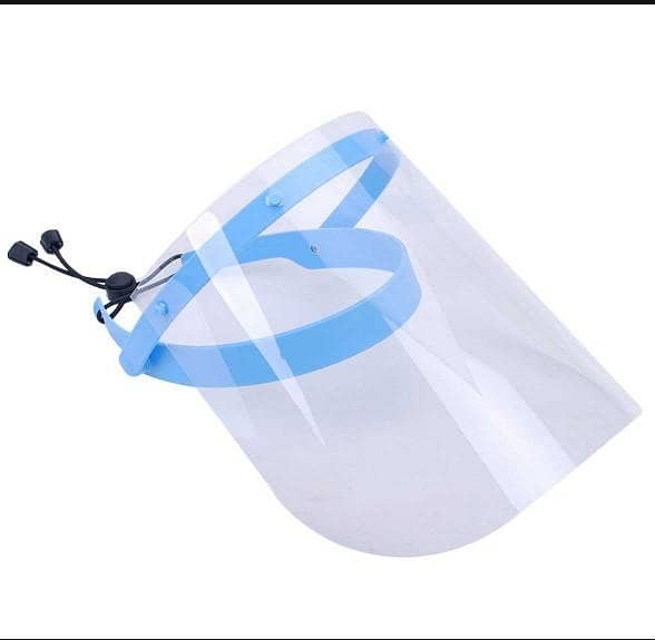 Adjustable Full Face Shield with Detachable Visor – 2 Frames + 20 Protective Films, C A1754