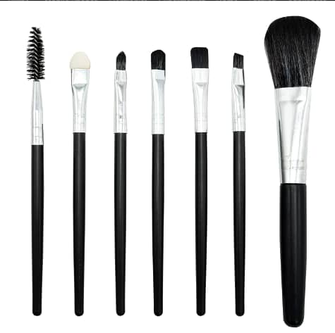 Makeup Brush 7Pcs Eye Brush Set for Eyeshadow, Eyeliner, Eyebrow, and More with Marble Bucket Gift Box