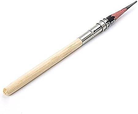 1 Pcs Wooden-Handle Adjustable Head Pencil Lengthener Extender C R1099