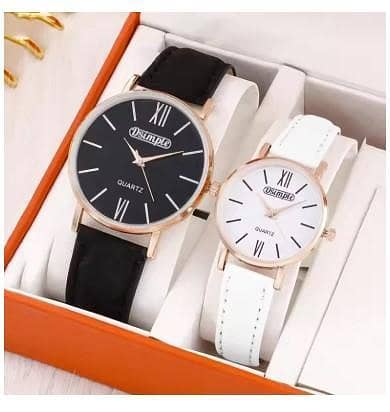 2PCS Fashion Couple Set Watches Luxury Men Women Business Casual Quartz Watch Simple Leather Wristwatch Relogio Feminino C R3331