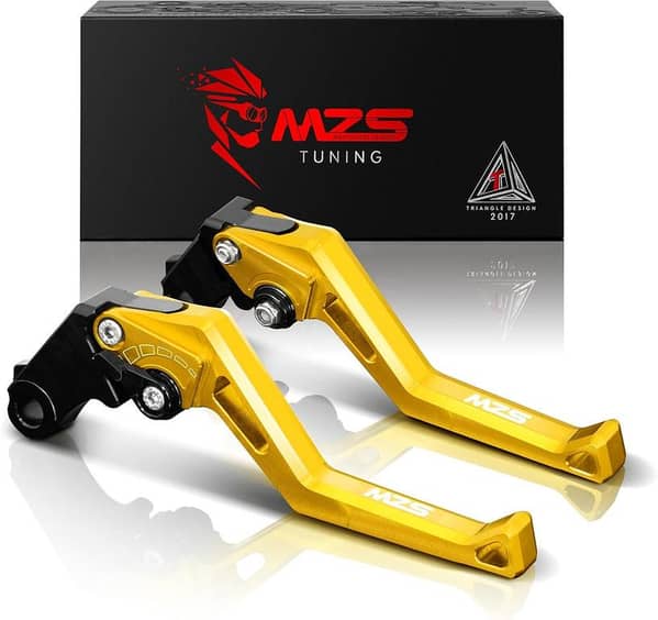 Motorcycle Clutch Brake Levers Short Adjustable CNC Compatible with YZF R3 2015-2025 / YZF R25 2015-2025 / MT03 2016-2025 / MT25 2016-2025 A AS173