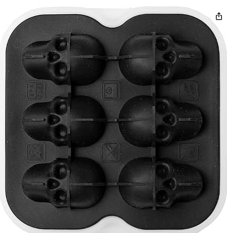 Fisura – Original Shaped Silicone Ice Bucket Tray – Original Large Ice Bucket Tray – BPA Free Silicone Ice Bucket – Easy to Disassemble (Skulls) R5370 C3. .
