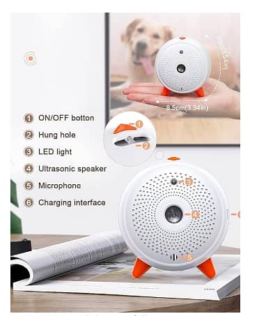 Anti Dog Barking Device, Ultrasonic Stop Dog Bark Control Deterrent, Waterproof Bark Stopper Anti Bark Device LED Indicate,Stop Barking for Small Medium Large Dogs Outdoor Indoor Safe Anti Bark Colla r C R 3609