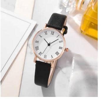 zkceenier ABCD424 Luxury Brand Women’s Leather Watch – Round Dial, Quartz, Fashion & Casual