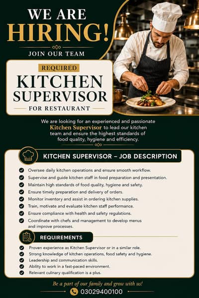 Kitchen Supervisor