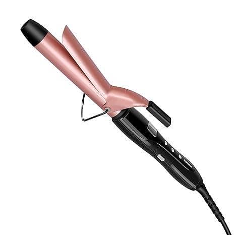 SUPRENT Curling Iron 1 inch with Ceramic Coating Barrel, 9 Temp Settings, Safety Lock and Auto Shut-Off (250℉–410℉) UK Import A939