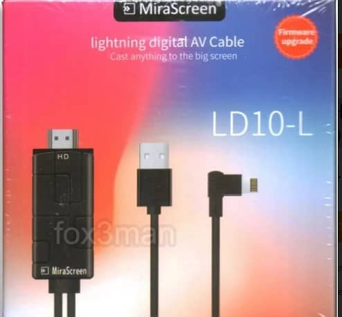 Cable i Phone 1.6M Ca ble Lightning vers HDMI 1080P HDTV MHL Adaptateur de Ca ble pour i Phone X/8/8 Plus/7/7 R4371 C