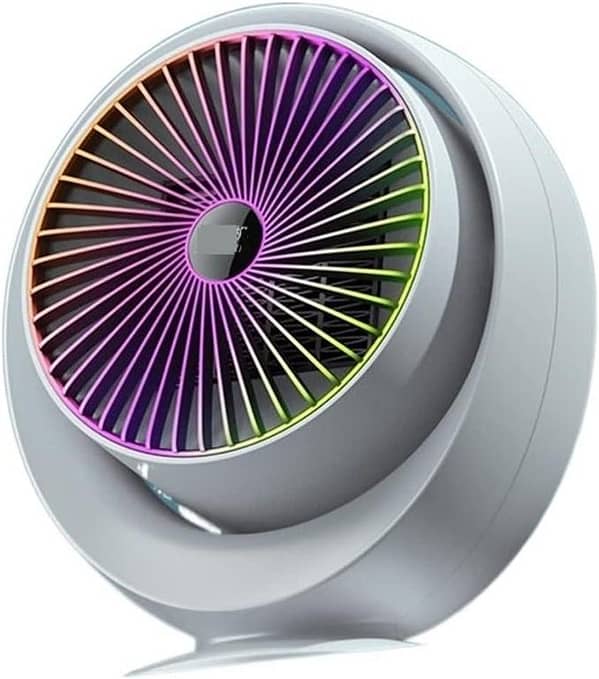 Halogen Electric Heater Portable Room Heater, 800W, Silent Ceramic Fan with Overheat Protection