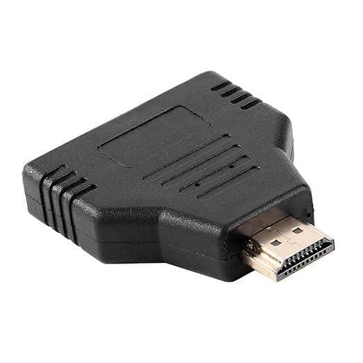 Crazy-Store HDMI Port Male to 2 HDMI Female 1 in 2 Out 1080P Splitter Adapter Converter A R527 PORRTT