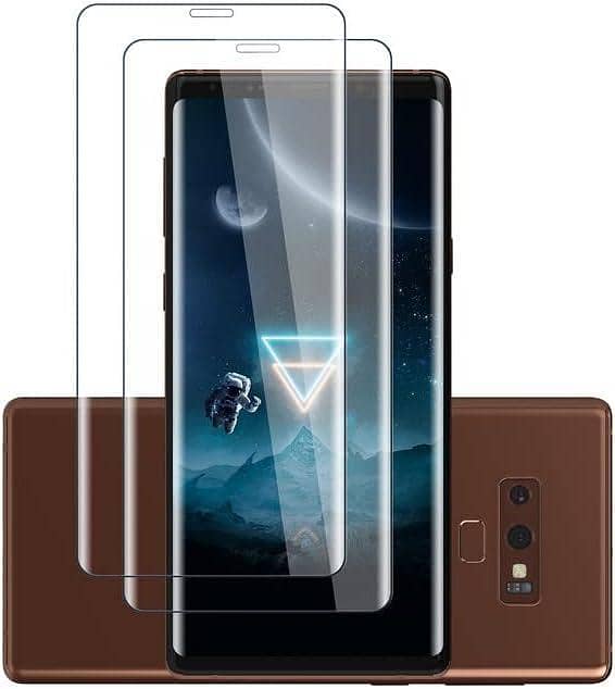 Rcokas Screen Protector for Samsung Galaxy Note 9, 2-Pack, 9H Tempered Glass, Ultra Clear, Scratch-Resistant