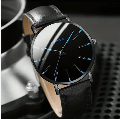 Jewelry Set Round Men Quartz Watch, Bracelet and Necklace