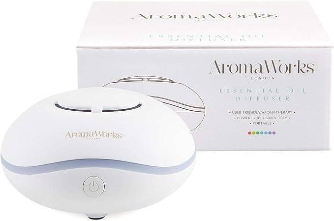 Aroma Works Essential Oil Diffuser USB - Portable Aromatherapy Diffuser for Relaxation and Wellness uk import C A683
