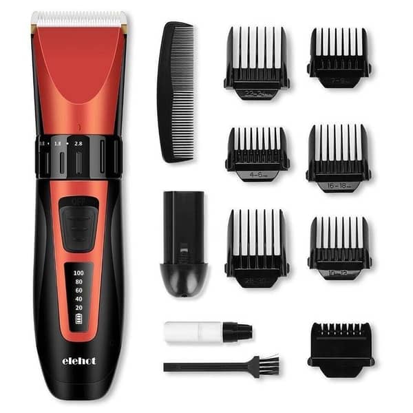 Elehot Quality Hair Clippers R267 with Detachable Washable Stainless Dual Blade, Cordless