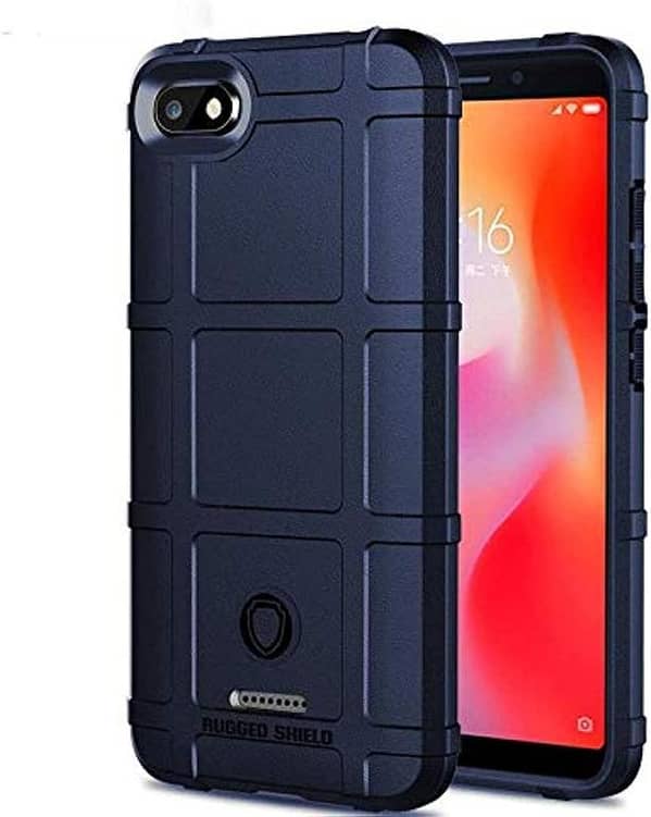 Xiaomi Redmi 6A Silicone Rugged Shield Slim Armor Hybrid Matte Cover – Navy Blue (UK Import)