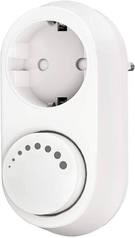 iolloi Dimmer Socket 230 V with Rotary Control for Dimmable LED and Halogen Bulbs, 5–100 W, White, UK Import