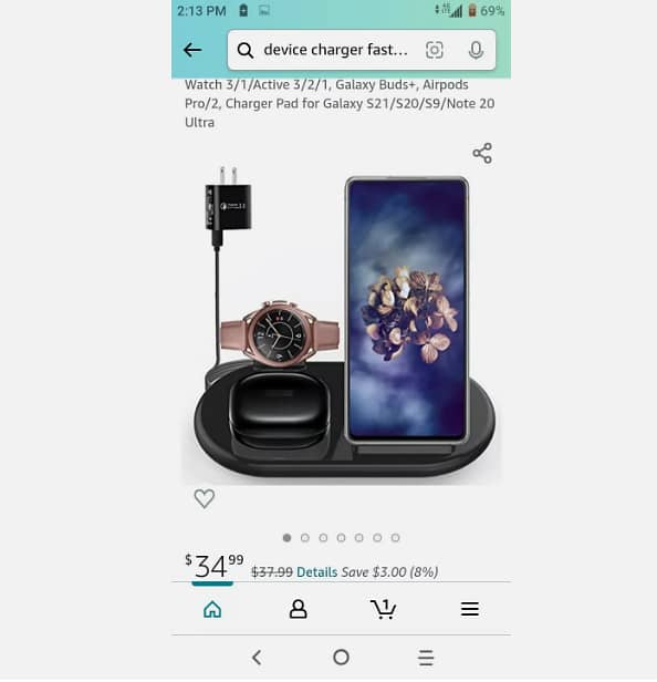 FD03 3-in-1 Wireless Charging Station (Model FD03) — 5V/3A, 9V/2A input