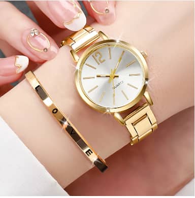 Women's Watch & Love Bracelet Set C R3974