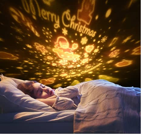 URAQT Star Light Projector with Music, Remote, Timer and 360° Rotation