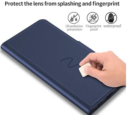 KAPA Noble Slim Magnetic & Card Holder Leather Flip Case for OnePlus 7 / One Plus 7 – Blue C R 1053
