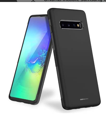 UNBREAKcable Galaxy S10 Case (6.1”) - Ultra-Thin Frosted TPU Shield for Galaxy S10, Black