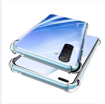 OPPO Realme X50 Pro Transparent Soft Gel TPU Case with Reinforced Corners