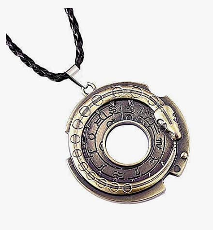 Black Assassin's Creed Pendant on Leather Cord Necklace for Men (Model C R4469)