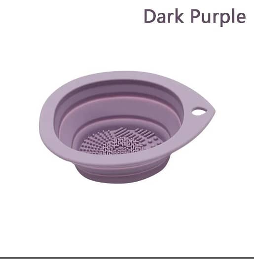 Silicone Makeup Brush Cleaner with Foldable Cleaning Bowl for Powder Puffs, Beauty Sponges and Brushes, MerSer