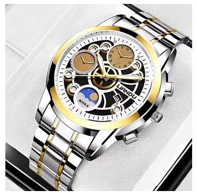 Top Brand Luxury Mechanical Watch for Men with Stainless Steel Band and Auto Date