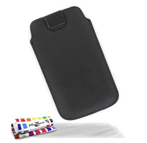 Original Le Sweep Cover Case with 3 UltraClear Screen Protectors for Apple iPhone 5C - Black AR4852