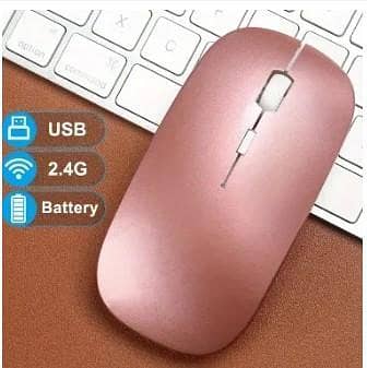 Wireless Gaming Mouse with 2.4G Wireless, RGB Backlight, Rechargeable Battery, ergonomic design, 1600 DPI