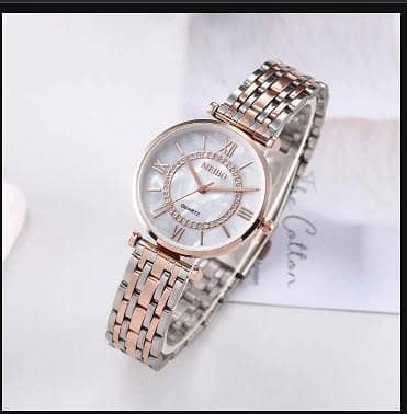 EB Mantianxing Women's Watch with Steel Band – Simple Quartz Three-Hand Dial