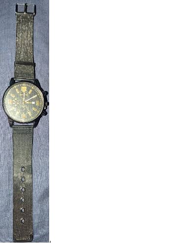 Men's Simple Business Three-Eyes Digital Calendar Quartz Steel Band Watch with Necklace and Bracelet Set