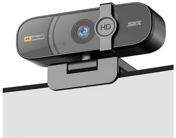 Computer Camera with Clear Stereo Audio, Auto Light Correction, Plug & Play – Works with Skype, Zoom, FaceTime, Hangouts and more (C R3750) by SIIIX