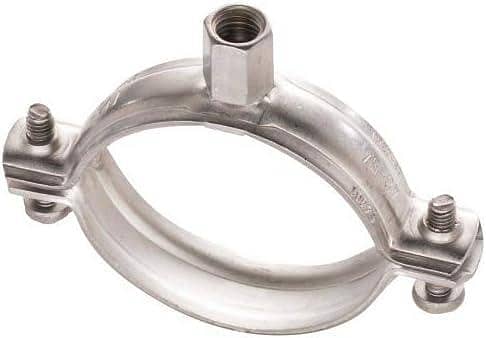 Pipe Clamps Stainless Steel without Insulation Size 26-30 mm M8/M10 V4A Pack of 2 uk import C C890