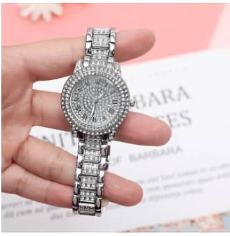 Women’s Stainless Steel Luxury Watch — Quartz Wristwatch for Ladies (C R3409)