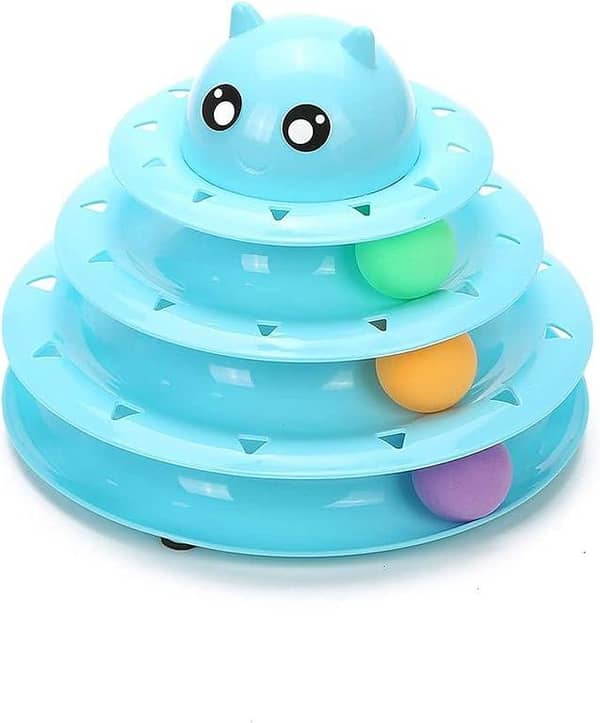 Mumoo Bear Circular Turntable Cat Toy, Assorted Colors UK IMPORT
