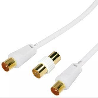 10m Aerial Extension Lead - White uk import