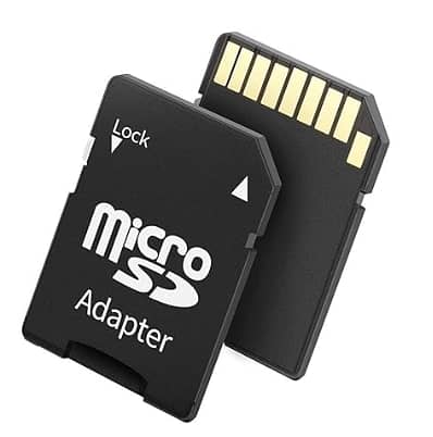 MicroSD Micro SDHC Micro SDXC to SD Memory Card Adapter Card Reader Converter - High-Speed Micro SD to SD Adapter for Camera, Smartphone, Tablet, Laptop - Black (Only Adapter)    C R1727