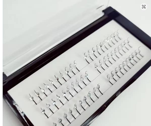 Diamond Glitter False Eyelash Extension Halloween Silver Shining Fairy Individual Lashes Professional Party Makeup Tool Supplies C R4763