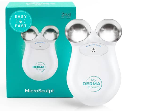 My Derma Dream MicroSculpt Microcurrent Face Device - Instant Face Lift I Professional Anti-Aging Face Massager, Microcurrent Face Roller for Neck and Skin Tightening C R4462