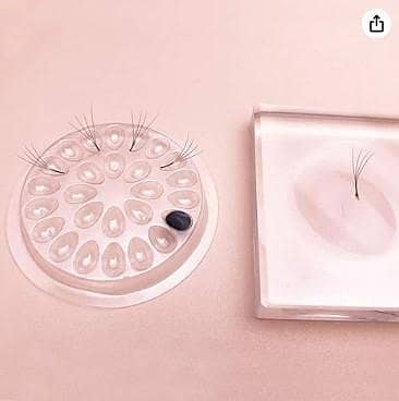20  Pcs Eyelash Glue Holder False Eyelashes Glue Holder Eyelash Extension Glue Holder Pallet Pads  C  R5017