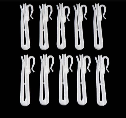 10Pcs Curtain Hanging Hooks Ring Window White Plastic Curtain Hook For Home Office Curtain Accessories 7cm JINBING R5326 C