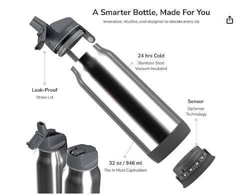 Hidrate Spark Pro Steel Smart Water Bottle 32oz  C  R3748